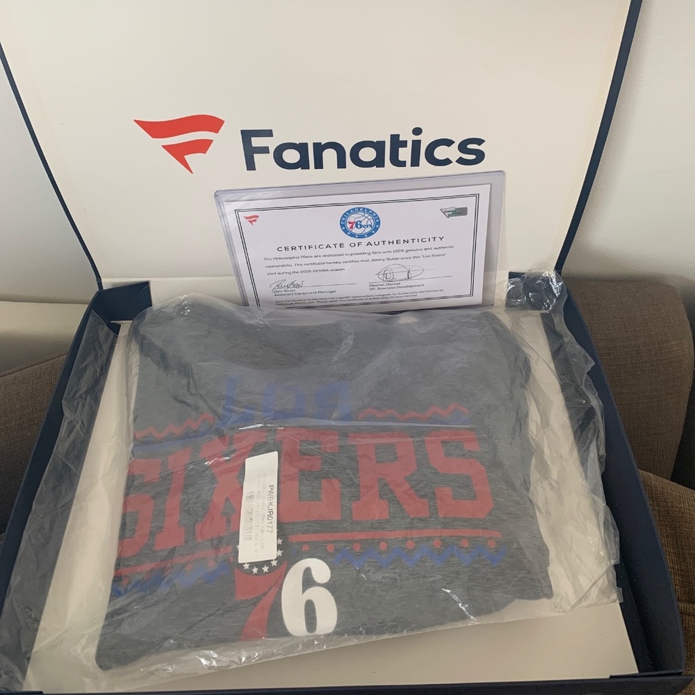 Game Worn Jimmy Butler Shirt Philadelphia 76ers! Authenticity certification!!!!